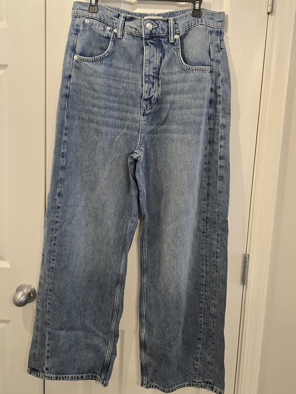 NWOT We The Free Puddle Jeans Light Blue - 32